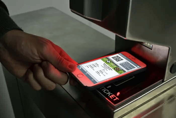 Escaneo de ticket digital en control de acceso